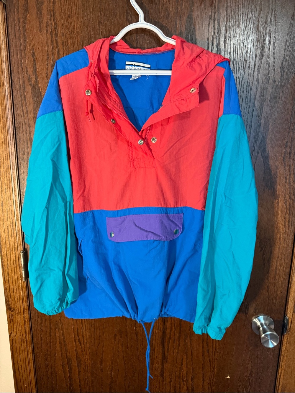 Unisex Vintage Colorblock Windbreaker Jacket